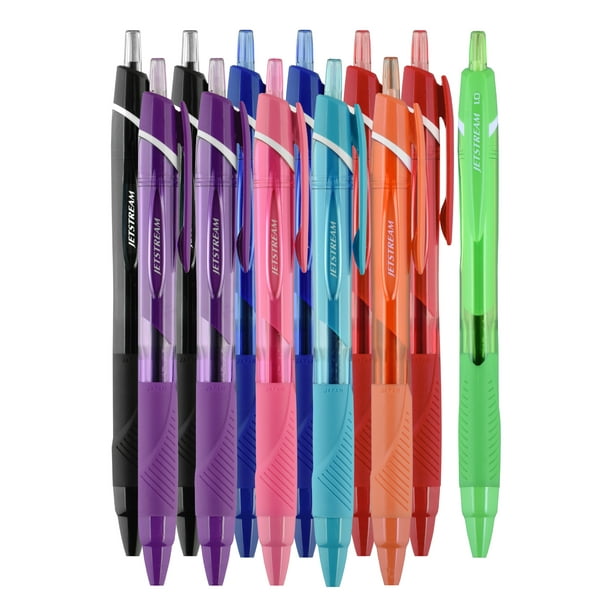 Total 10 New Uni-ball One Ballpoint Pen Spring Summer Packs & Gold Clip Pens